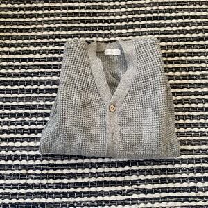 🌿Rylee & Cru Gray Chunky Vneck Button Knit Cardigan Sweater 10/12Y